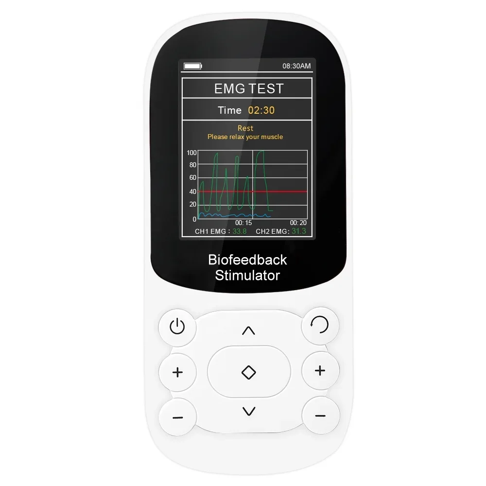 

Двухканальный электростимулятор EMG Biofeedback в сочетании с 2-канальным электрическим стимулятором STIM с технологией обработки зеркала.