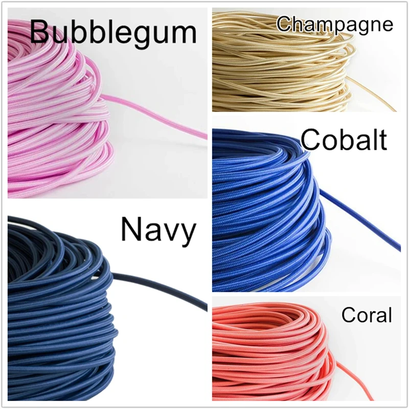 100meters 2*0.75mm Vintage Electrical Wire Textile Cable Edison Vintage Lamp Cord textile Retro Pendant Light Lamp Wire