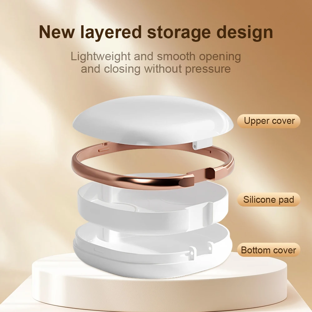 

1pcs Dental Retainer Case With Mirror Magnetic Aligner Mouth Guard Denture Box Travel False Tooth Orthodontic Braces Storage Box