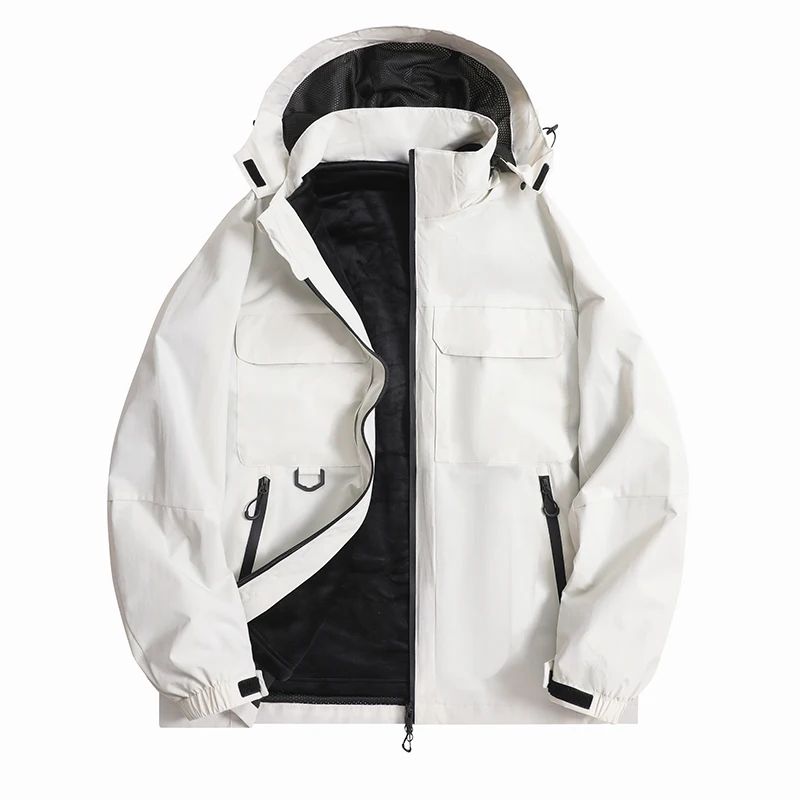 

Autumn Winter Outdoor Running Fitness Waterproof Windproof Warm Jacket Comfortable Fashionable Three in One Thick Warm Jacket