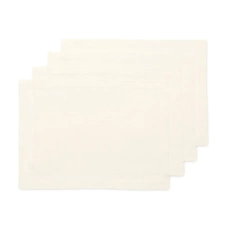 

Linen Ivory Placemats Set of 4100 Pure Linen Placemats 14 x 19 Inch for Spring, Easter Fete