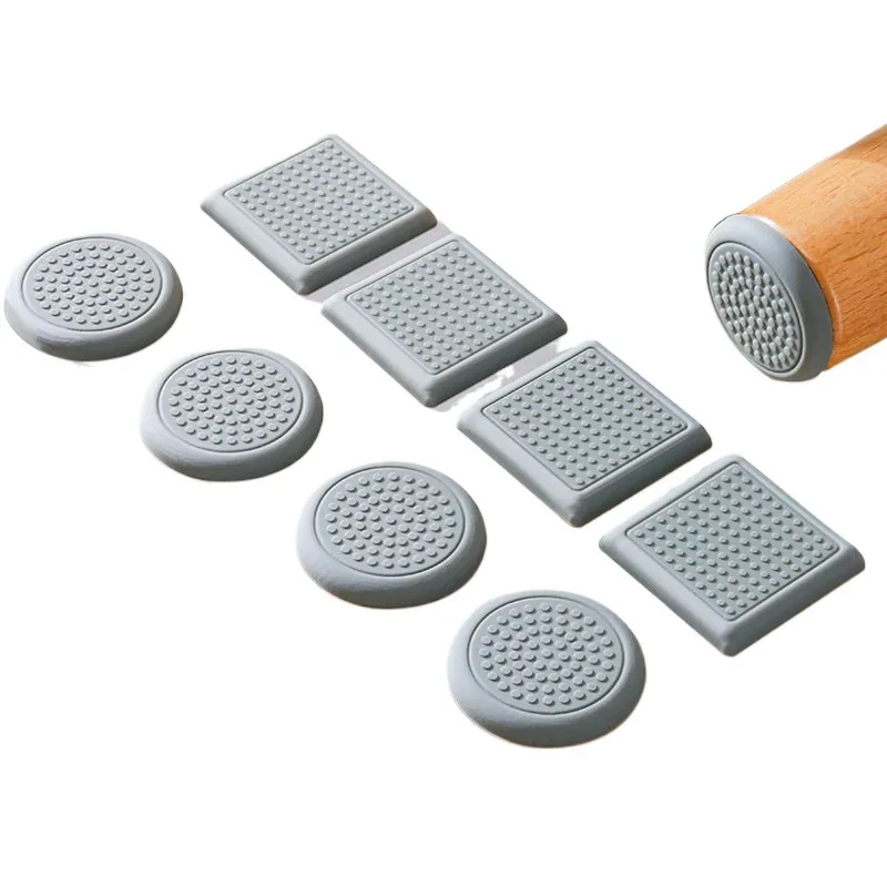 Silicone sofa floor mat, table anti-skid holder, bed foot anti-movement, coffee table foot pad, table leg silent gasket