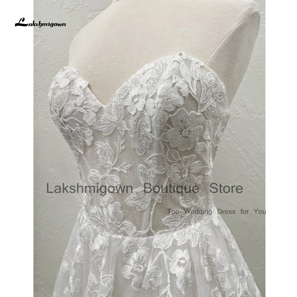 Lakshmigown Princess Women Beach Wedding Dress Sweetheart 2025 Vestido De Noiva Sereia Vintage Lace Boho Bridal Gowns