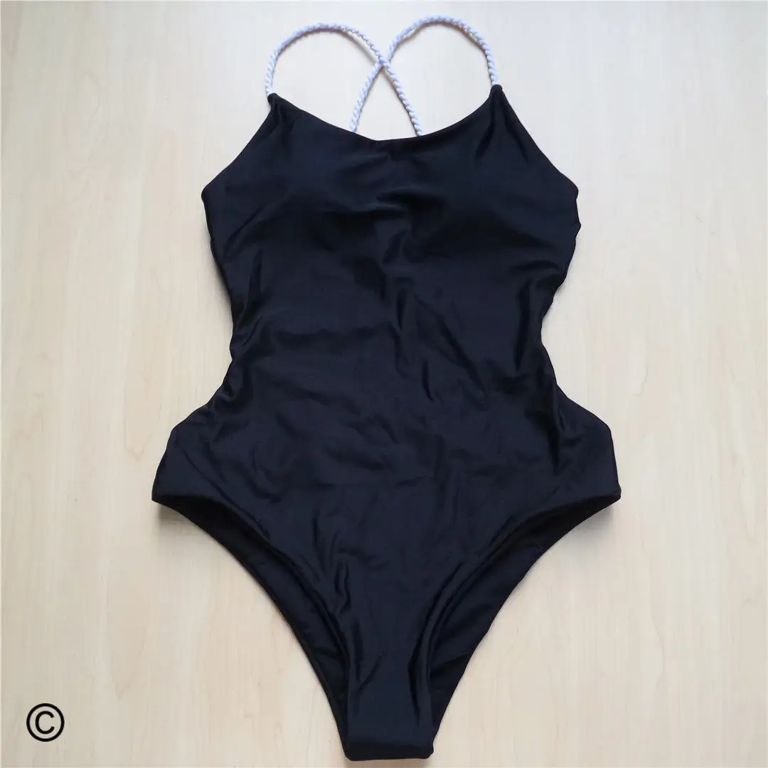 7 Farben 2026 Geflochtener Riemen Kreuzrücken Sexy Einteiliger Badeanzug Damen Bademode Badeanzug für Frauen Schwimmkleidung V127 – Detail 35