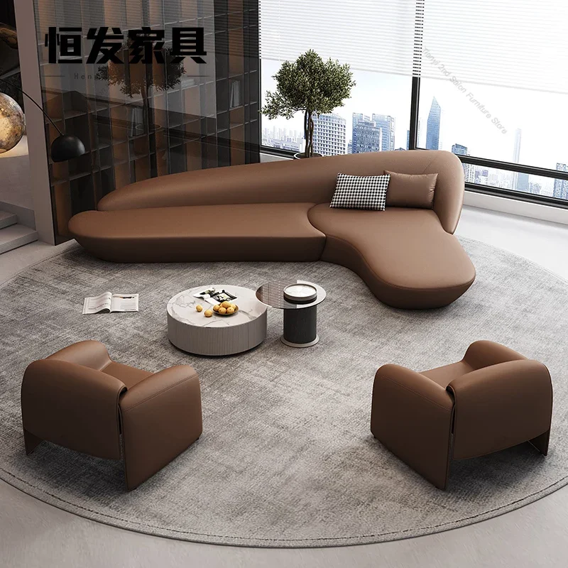 Modern Creative Hotel Office Sofa Lobby VIP Reception Waiting Area Booth Rest Area Designer Minimalist Office Furniture FYBS