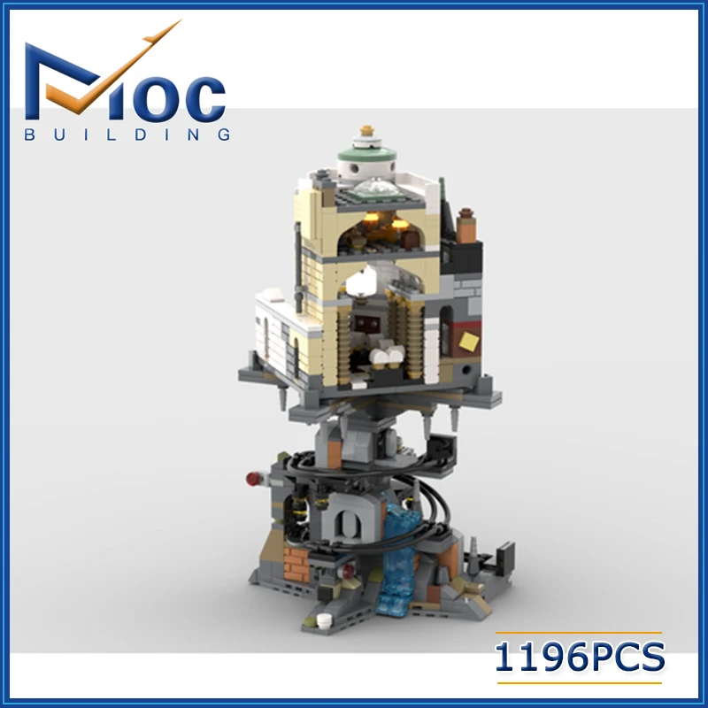 1196pcs Classic Movie Mini 76417 Bank and Mine MOC Building Block Castle Model DIY Assembly Brick Toy for Gift MOC-156780