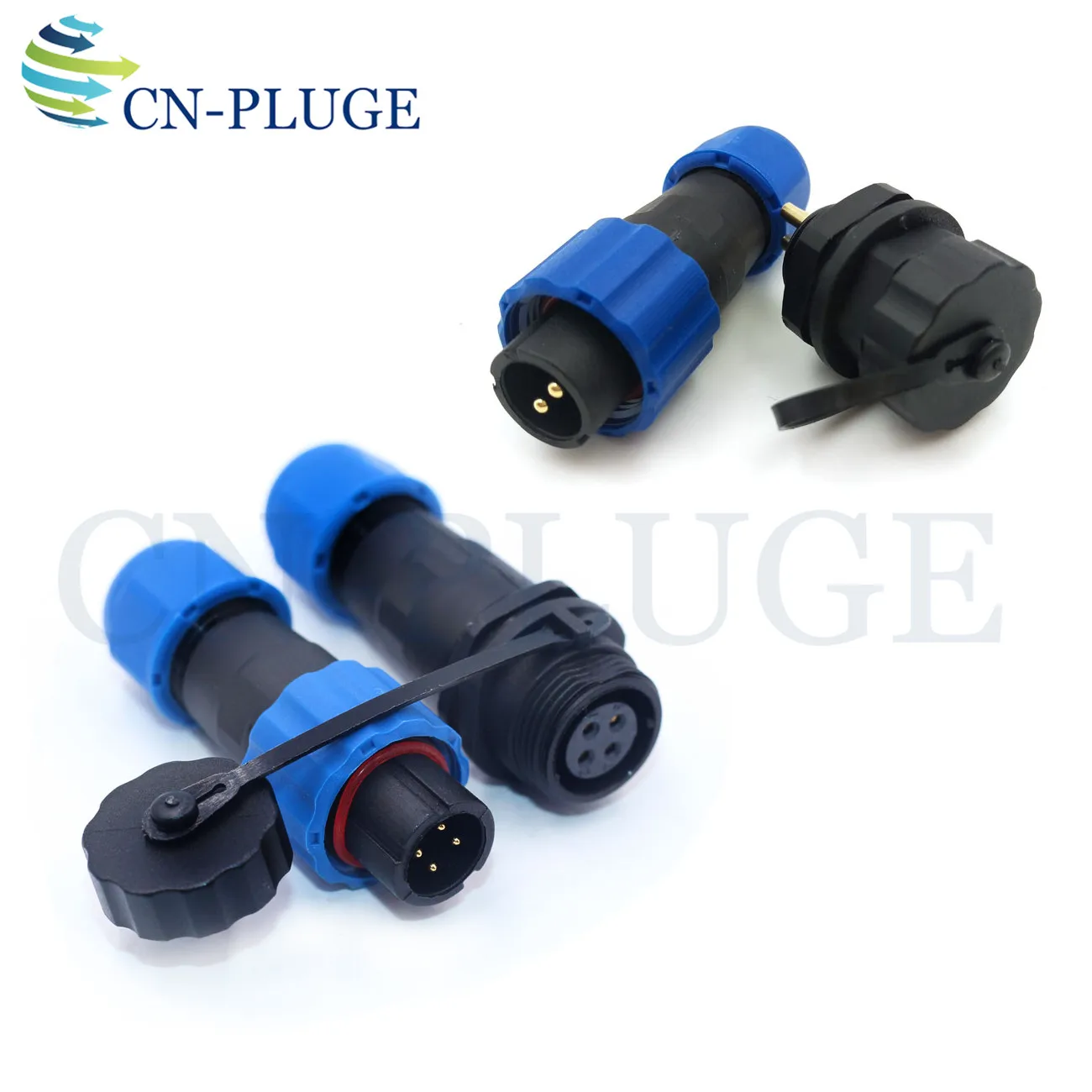 SD13 Waterproof Connector IP68 2/3/4/5/6/7/9 Pin Cable Connector Male/Female Plug And Socket Nut/Docking