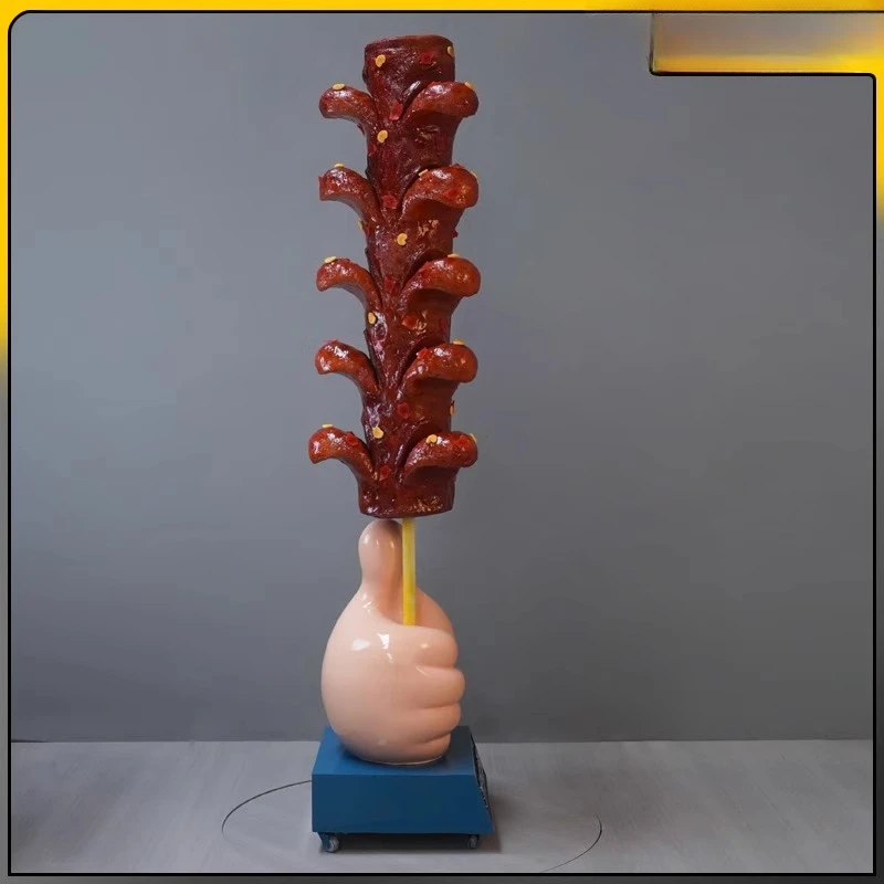 

Simulation Old Changsha Big Sausage Model Sausage Black Classic Thumb Big Sausage Sculpture Food City Decoration
