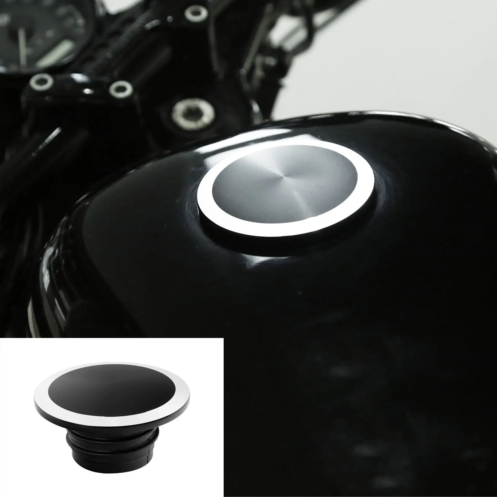 Fuel Gas Tank Cap Cover For Harley Dyna 1992-2017 Sportster XL 1992-2021 Motorcycle