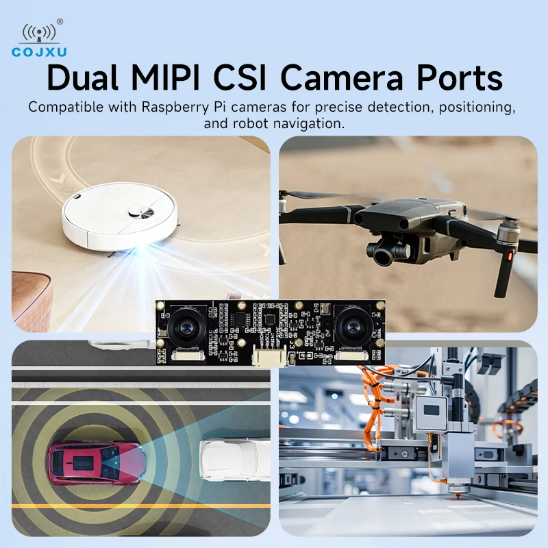 T527/A527 COJXU ECB32 سلسلة كمبيوتر واحد PCIe Raspberry Pi Linux جيجابت إيثرنت CSI DSI متعدد النواة متغاير NPU