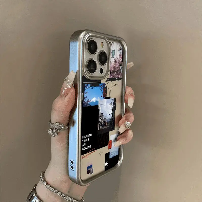 Spain Fashion Landscape Label Phone Case For IPhone 16 15 14 13 12 11 Promax XS XR 7 8 Plus SE2025 INS Popular Minimalism Cover