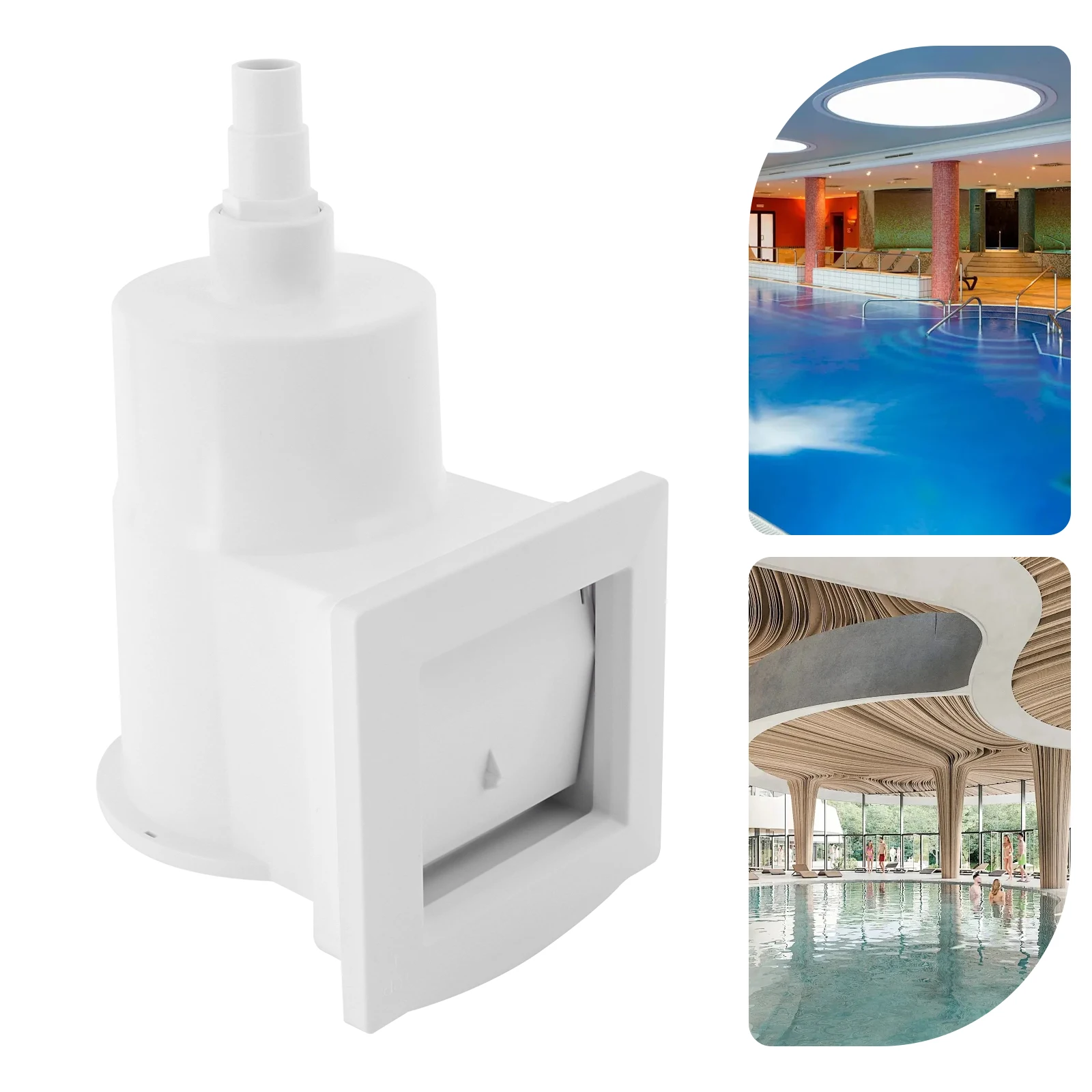 Ensemble complet d'écumoire de piscine intégrée de qualité supérieure, écumoire de piscine murale avec panier filtrant
