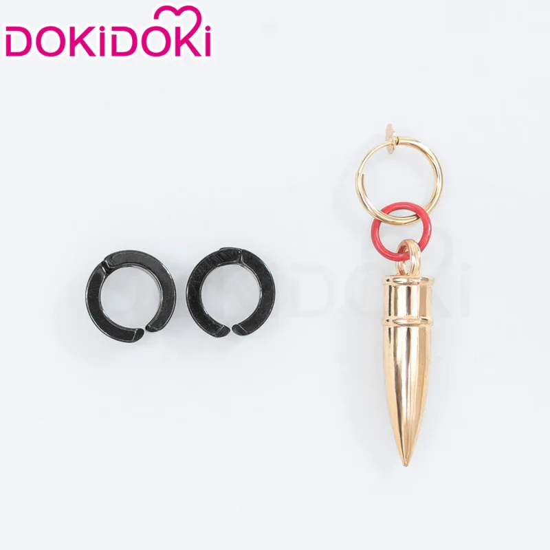 Boothill วิกผมคอสเพลย์เกม Honkai: Star Rail DokiDoki ผู้ชายยาวสีดําสีขาวผม Boothill คอสเพลย์หูคลิป Gradient วิกผมฟรีหมวก