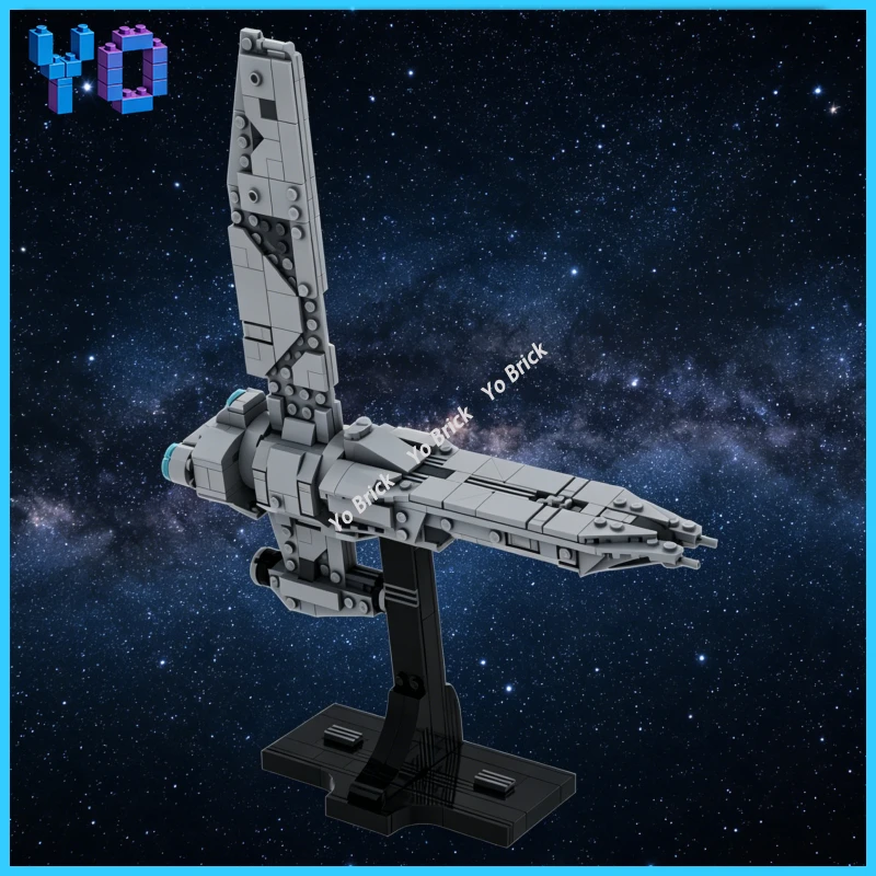 

Конструктор-игрушка Interstellar MOC: Космический корабль для самостоятельной сборки, подарок, блоки для моделирования космических судов, высокодетализированная научно-фантастическая модель для рабочего стола