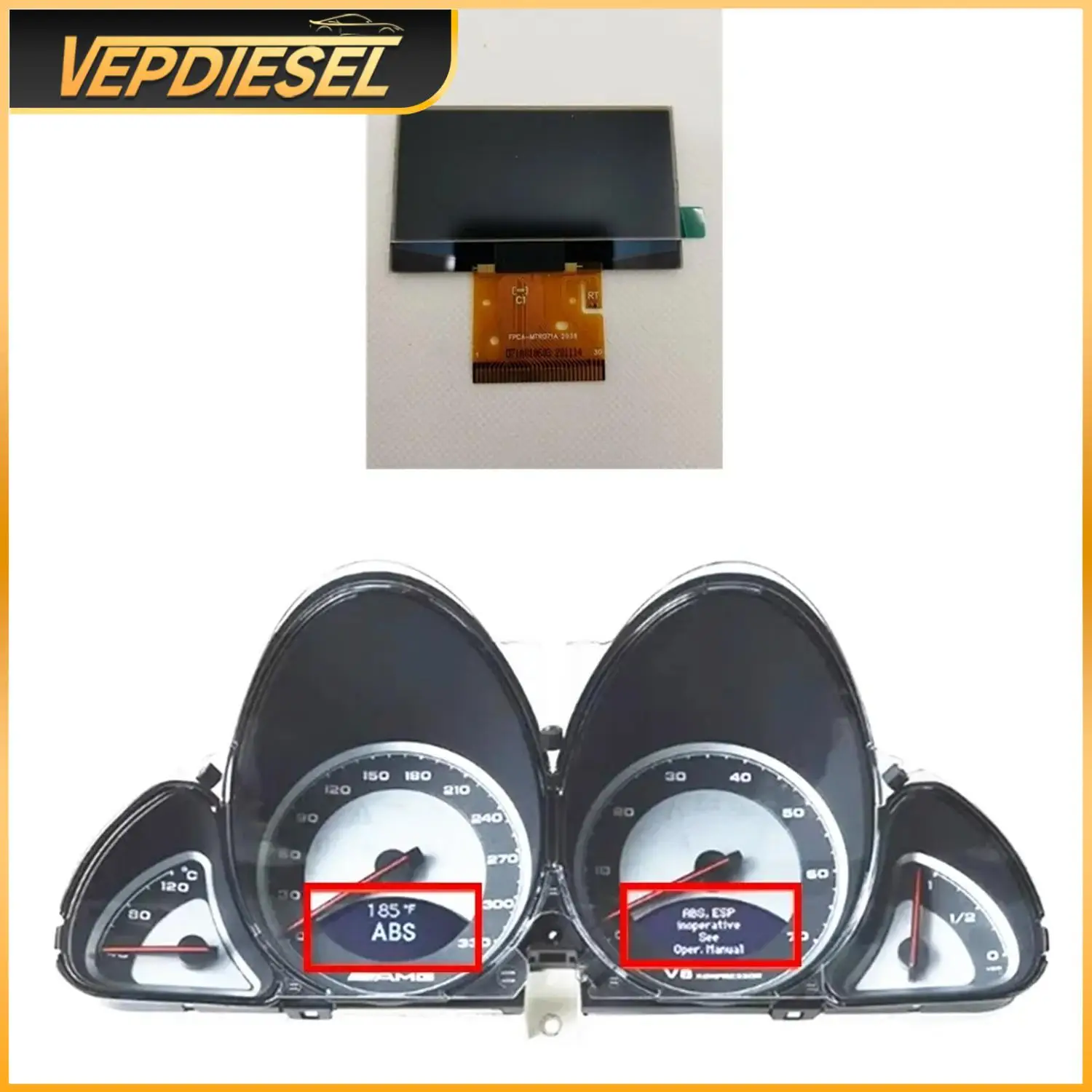 1PCDisplay for Mercedes-Benz R230 SL350 SL500 SL600 SL55 AMG Instrument Speedometer Car Interior Replacement Parts