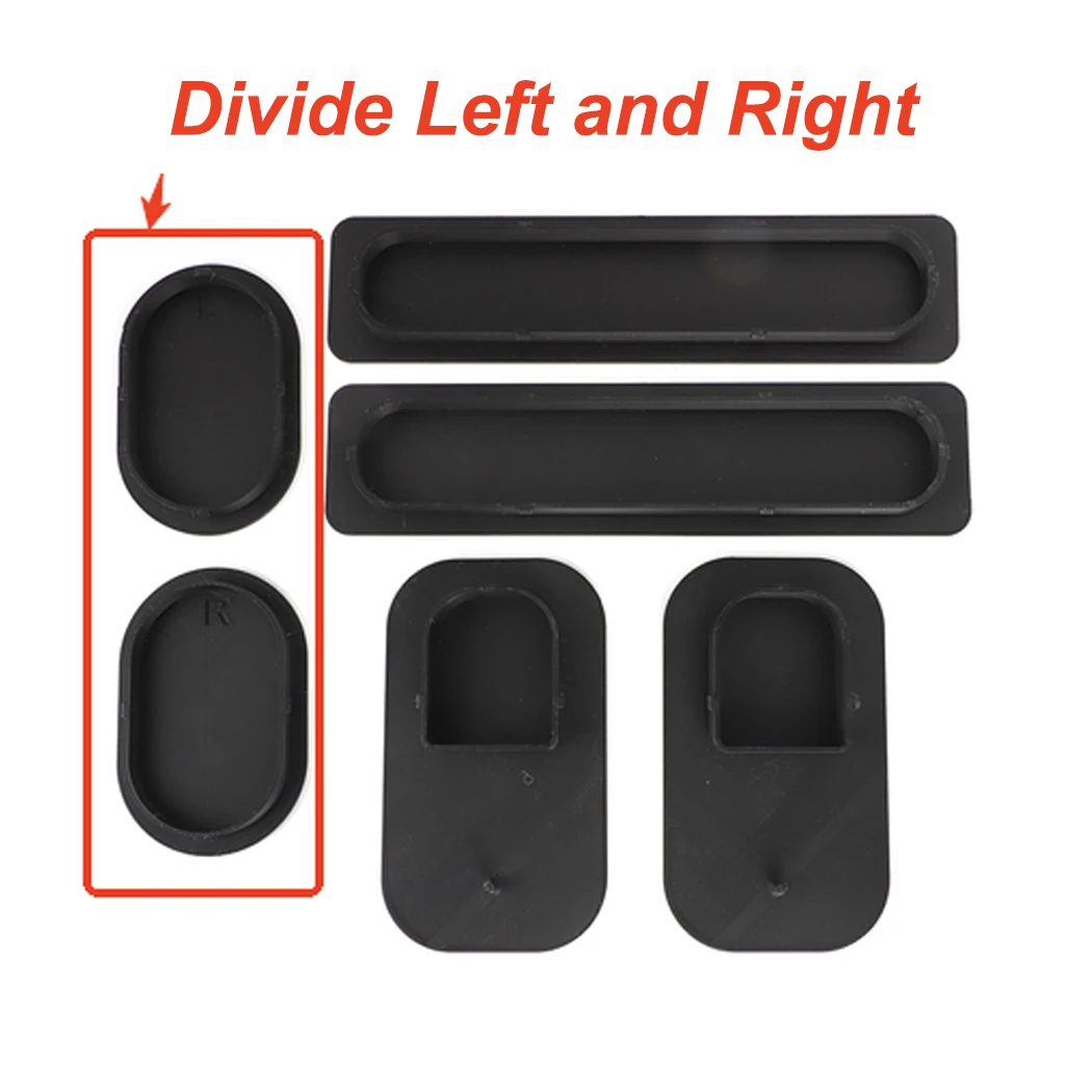 For Ford Transit Custom 2012-2023 Van C Pillar Rear Light Access Covers Camper Conversion Replacement Kit Part Black