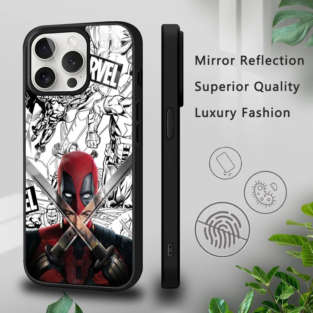 

Deadpool Handsome Phone Case For iPhone 16 15 14 13 12 11 Pro Xs Max Mini Plus Celulares Hard Funda