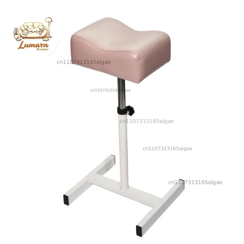Adjustable Height Pedicure Foot Rest Stand, PU Leather Foot Stool for Nail Salon, Manicure Foot Rest with Height Adjustment