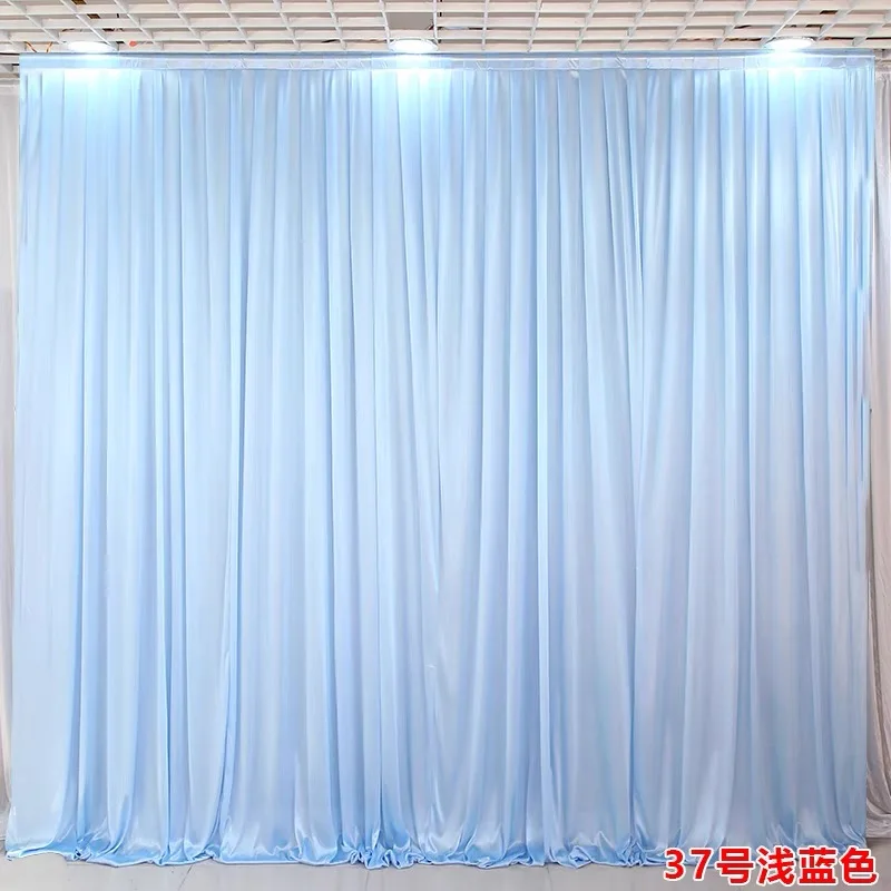 

3M Width X 4M Height White Party Curtain Wedding Backdrops Stage Background Curtains Event Baby Shower Birthday Decoration