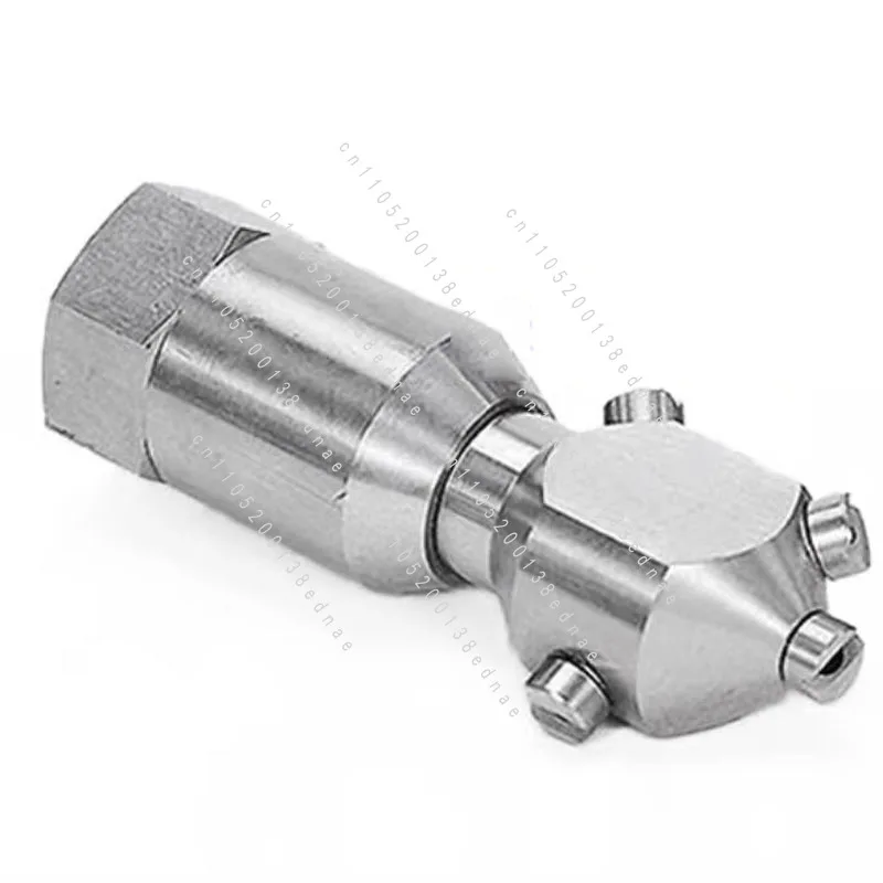 360 Degree Automatic Rotation Stainless Steel Fan Nozzle Bottle Jar Cleaning Industrial Nozzle Spray Fan Cone