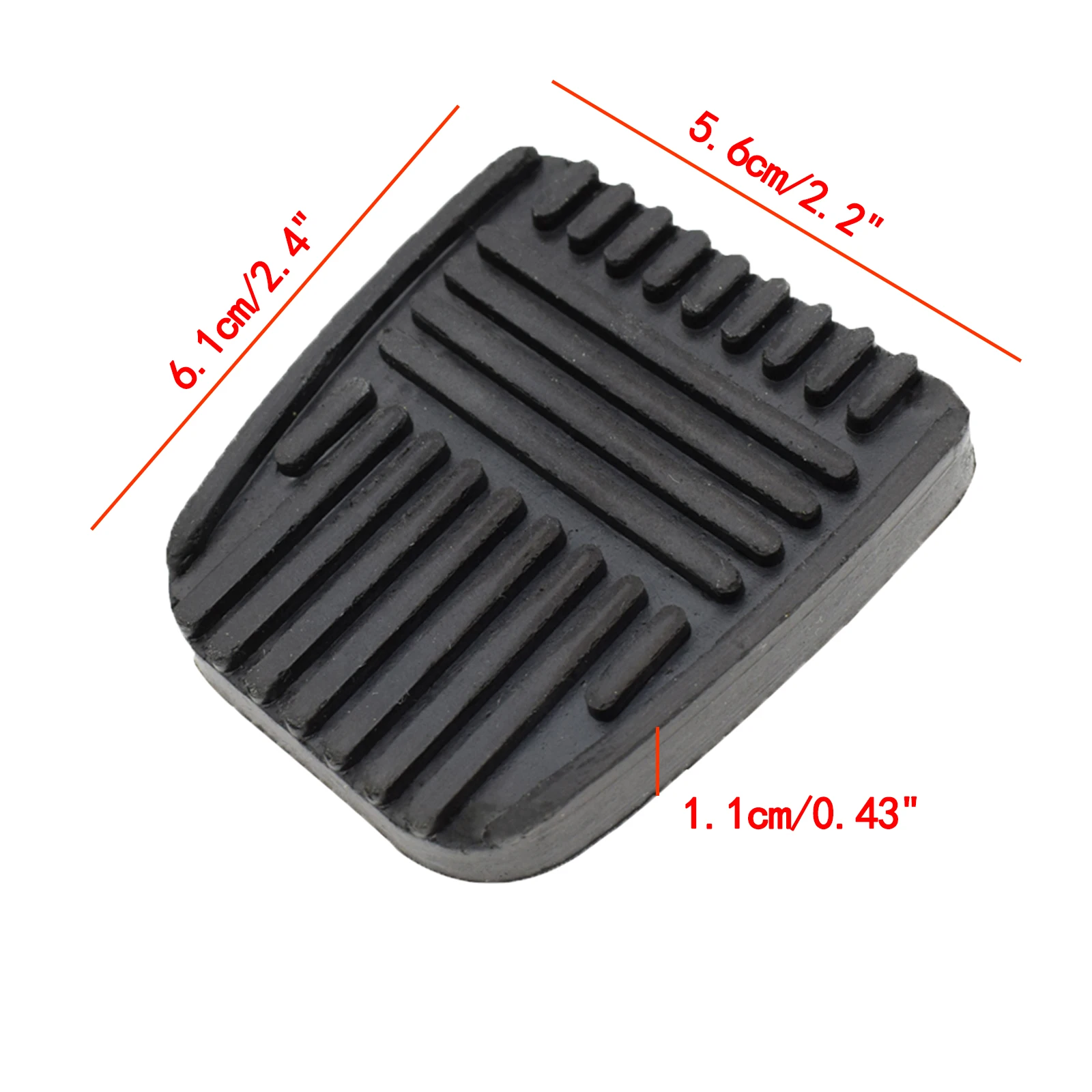 Pair Brake Clutch Pedal Pad Cover Set For Toyota Camry 4Runner Celica Land Cruiser Paseo RAV4 Van Car-Styling Rubber 31321-14020