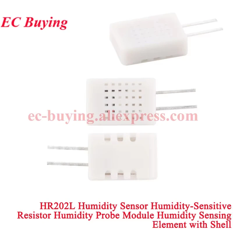 1-20Pcs HR202 Humidity Sensor HR202L HR31 CJ-HR31 CJ-HR31D Humidity Sensitive Resistor Module Hygrometer Element with Shell