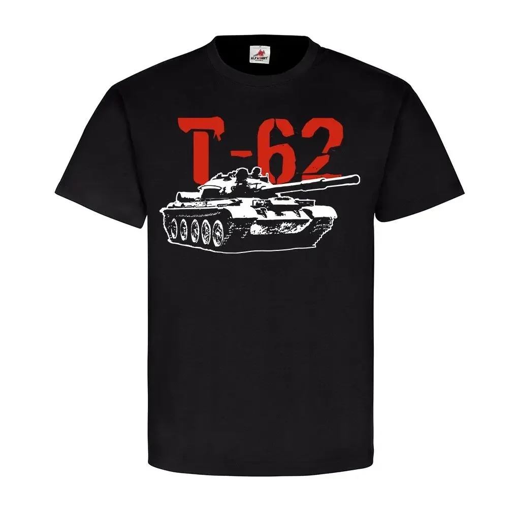 

Russia Soviet T-62 Main Battle Tank T-Shirt Summer Cotton Short Sleeve O-Neck Men's T Shirt New S-3XL
