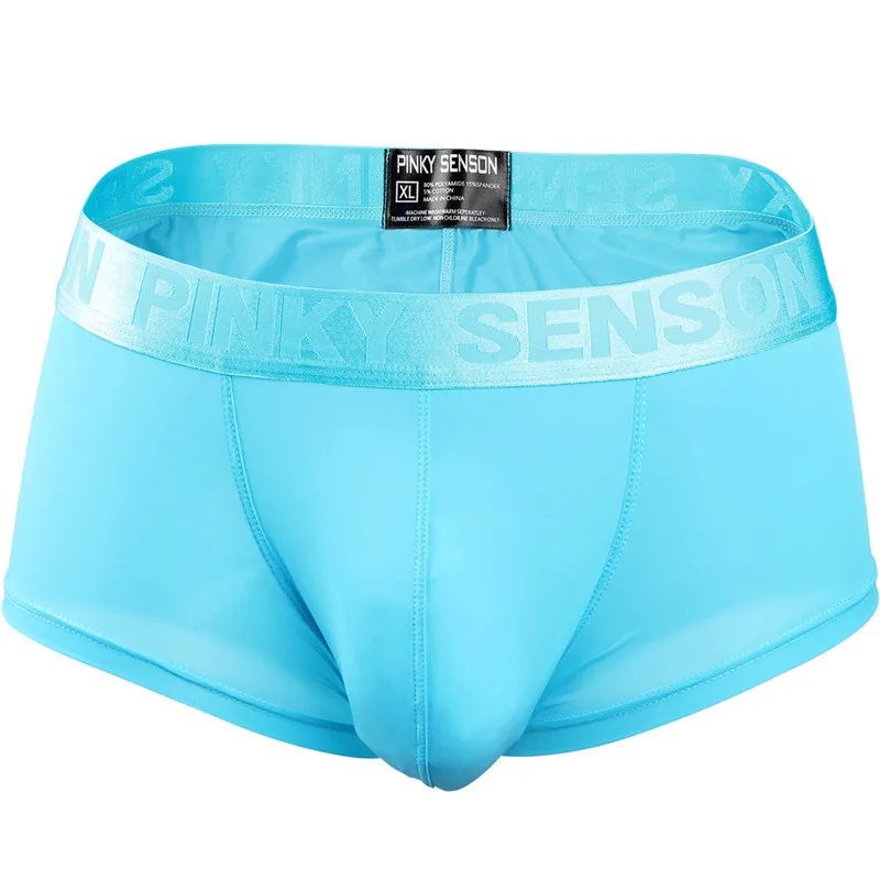 ORLVS Brand Sexy Men Boxer Mesh Men Underwear U Pouch Sexy Underpants Cuecas Mesh Pants Trunks Boxer Shorts Male Panties