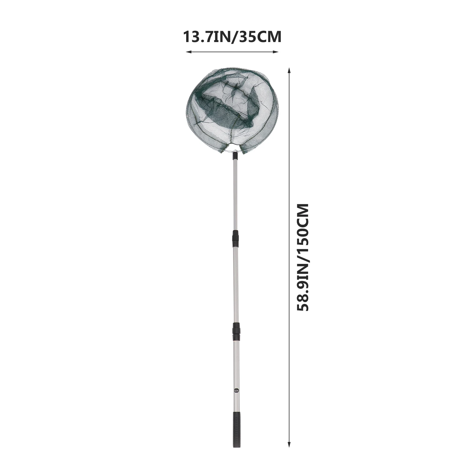 

Aluminum Alloy Fishing Net 1.5M Foldable Pond Nets Collapsible Mesh Portable Fishnets Outdoor Equipment Lightweight Storage