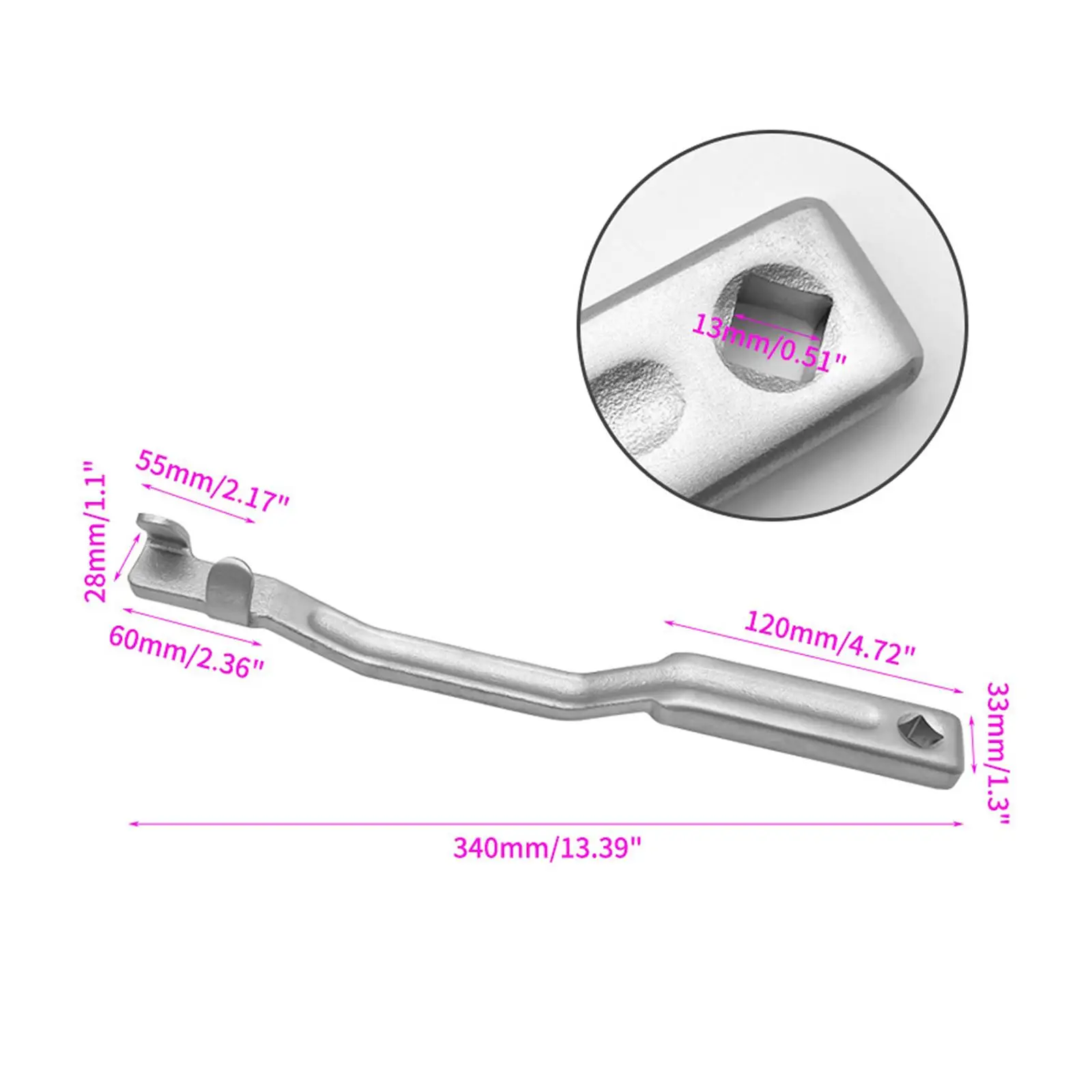 Herramienta extensora de llave inglesa, barra de extensión, herramienta amplificadora de torsión para mecánicos