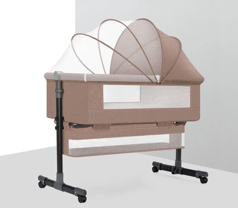 Swing Baby Bassinet Swing Bedside Crib As Well As Manually Swinging Crib Bed 3-in-1 Portable Crib for Newborns and Baby