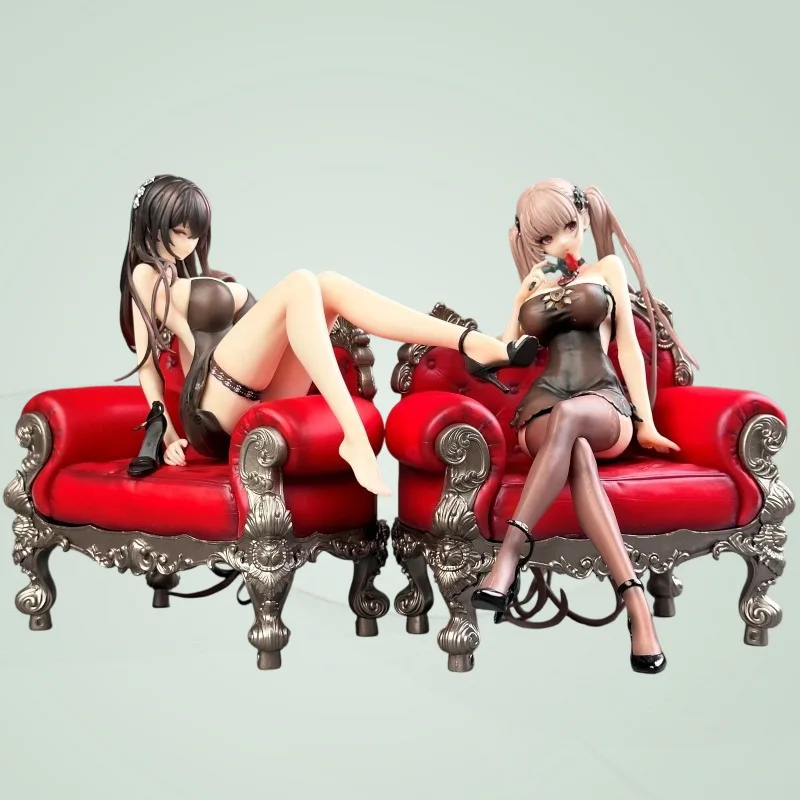 

Коллекционная фигурка Prettygirl Lovely Formidable Rosy Celebration из ПВХ, красный диван, декор для рабочего стола для фанатов аниме и игр