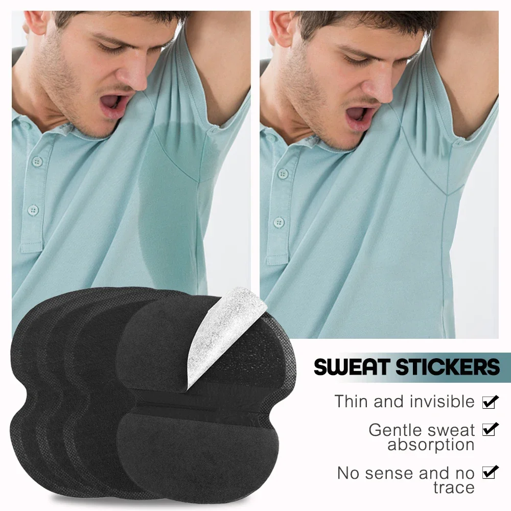 10PCS Disposable Armpits Anti Sweat Pads Lightweight Portable Underarm Deodorant Gasket Sweat Absorbing Pads Linings Stickers