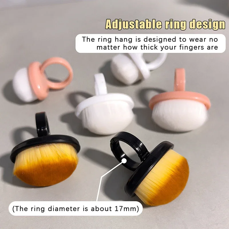 5/10 stuks professionele ring nagelborstels stofreiniger manicure delicate zachte borstel manicure kunst gel polish removal tool
