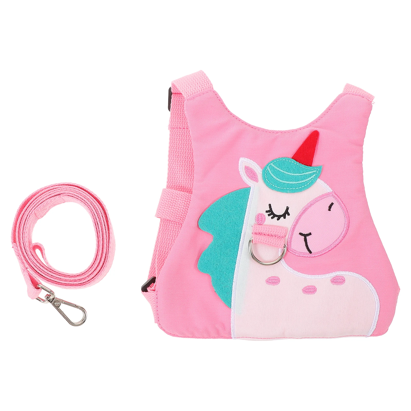 Toddler Anti Lost Backpack Harness Adjustable Baby Wristband Leash Safety Harness Outdoor Travel Unicorn Design Child Walking