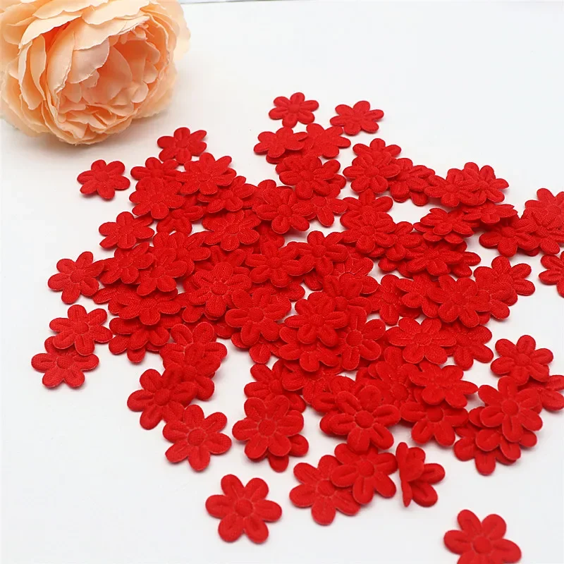 2 Cm Fabric Simulation Flower Felt Cloth Five Petals DIY Children\'s Hair Accessories Hairpin Jewelry Small Flower Accessories