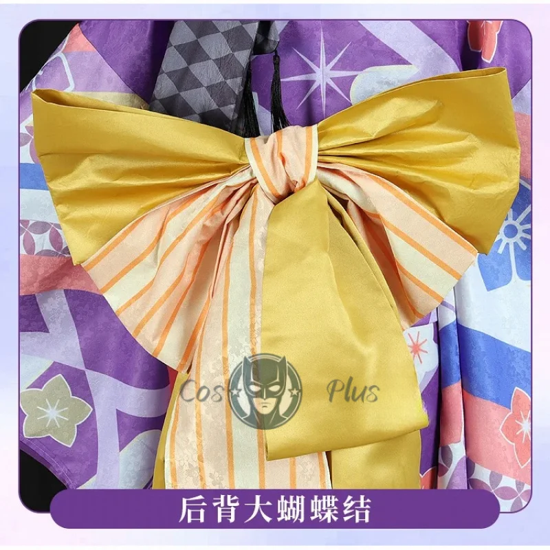 Akemi Homura-Disfraz de Cosplay, uniforme kimono estampado púrpura, Puella Magi Madoka Magica, disfraces de Halloween de Anime para adultos, juego para mujer