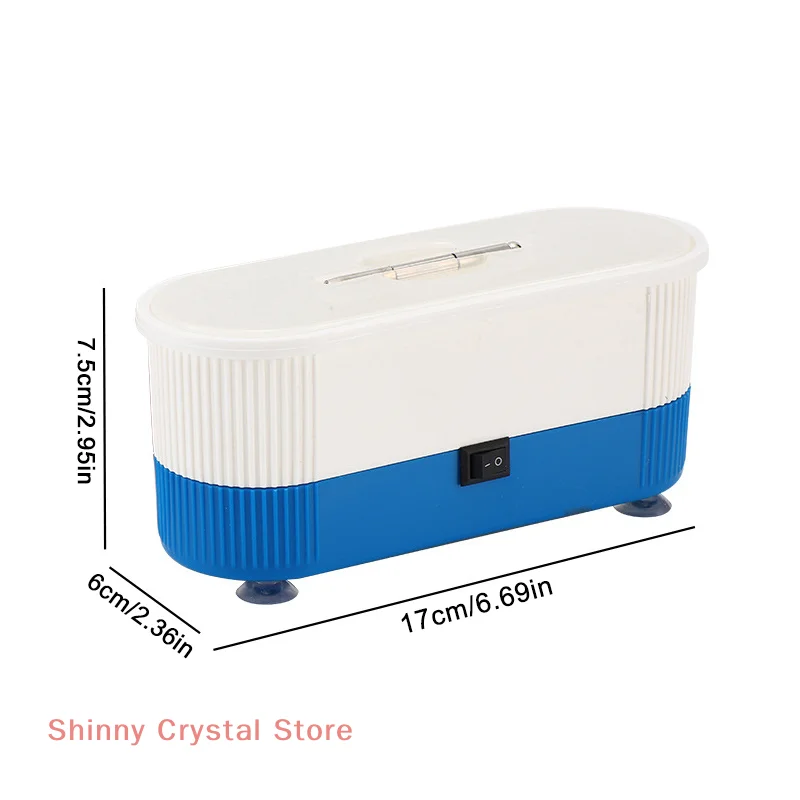 ماكينة تنظيف النظارات بالموجات فوق الصوتية عالية التردد، تحكم لاسلكي، تنظيف متعدد الأغراض لساعة العدسات اللاصقة والمجوهرات