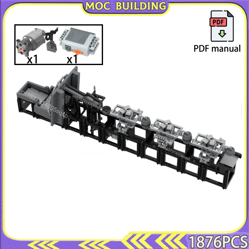 GBC Module Ball Factory Balls Conveyor with Motor MOC Buidling Block Buckets Technology Bricks Great Ball Contraption Toys Gifts