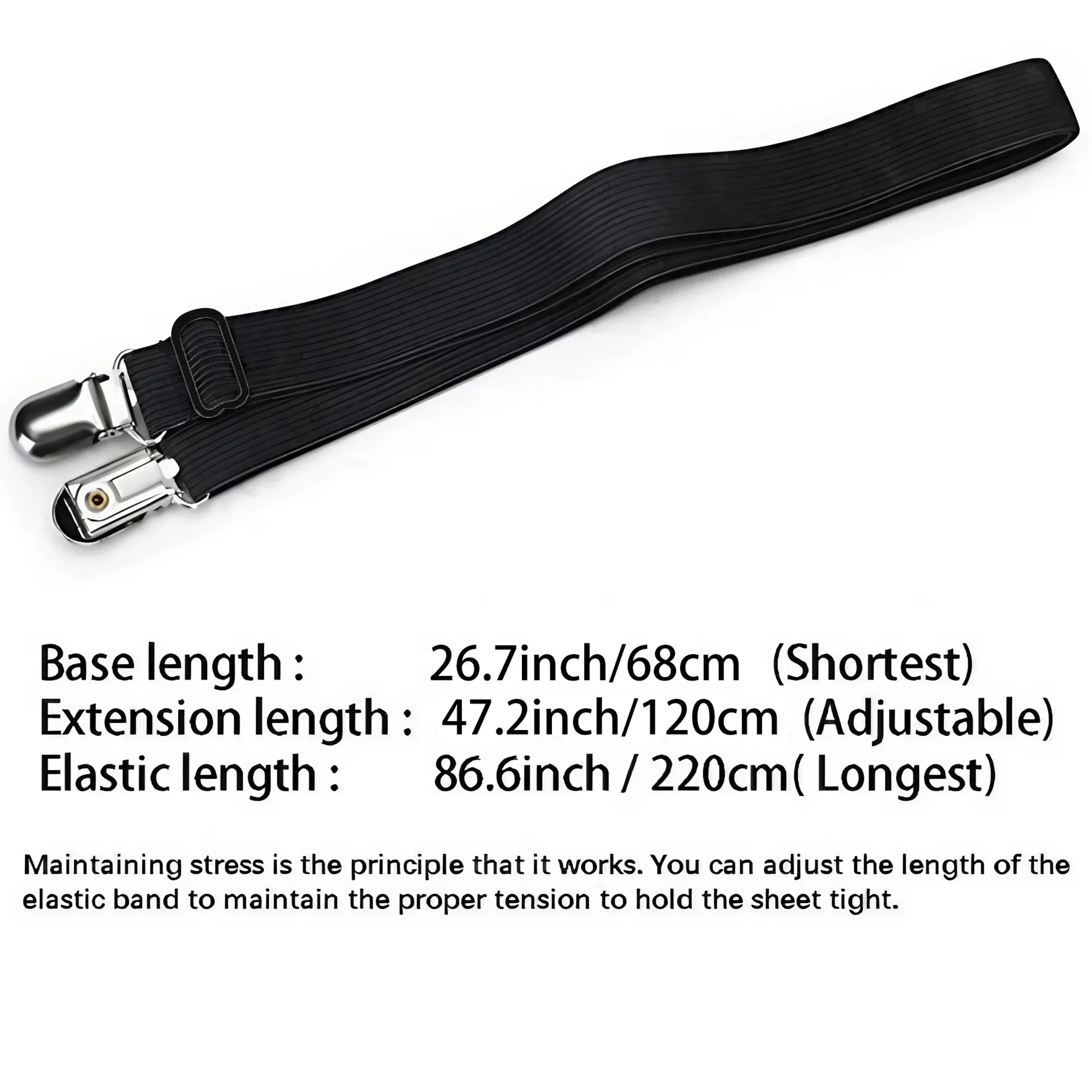 4 قطع من مشابك ملاءات السرير ذات المشبك المزدوج، مقابض متعددة الأغراض قابلة للتعديل ومضادة للانزلاق، حامل ملاءات للأريكة