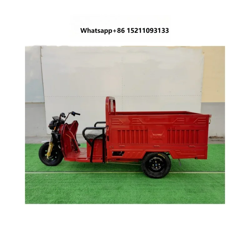 Export Electric 3 Wheel Pickup Truck 800W Tricycle Cargo Box 1.5m Electric Baby Truck 60v 1000W Elderly Passenger-cargo Dual Use