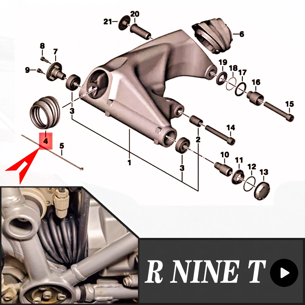 FOR BMW R nine T Urban G/S Scrambler Racer Pure R9T NINET Motorcycle Rear Swing Arm Suspension Rubber Boot K21 K23 K32 K33