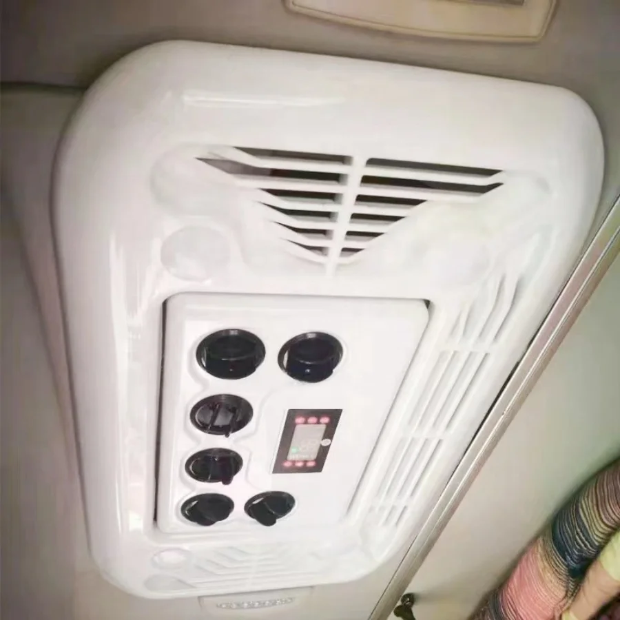 24 فولت شاحنة النائم وقوف السيارات برودة التيار المتناوب عدة سيارة 12 فولت ضاغط جرار كهربائي مكيف الهواء الكابينة للشاحنات #5