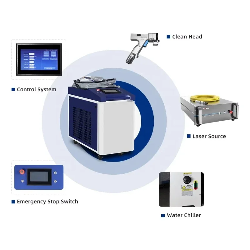 Cheap price 3000W metal cleaning machine