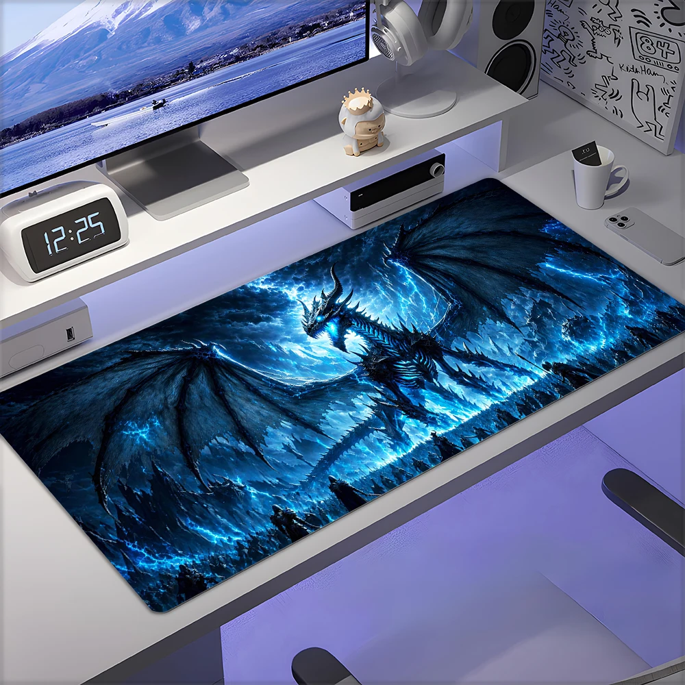 Mousepad Xl Extended - Devasa İskeletli Ejderha Desenli Masaüstü Mouse