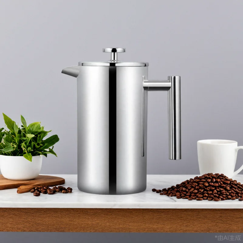 

350ml/800ml/1000ml Coffee Maker Pot French Press Coffee Maker Stainless Steel Double Walled Insulated Coffee Maker Pot