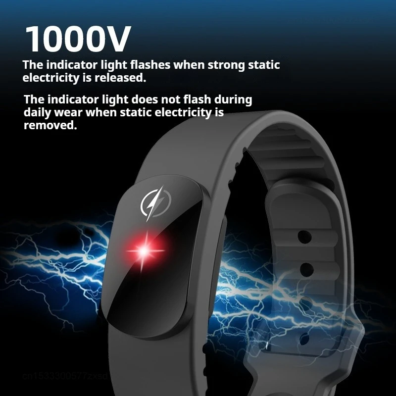 Xiaomi Gelang Silikon Anti-Statis Musim Dingin Gelang Penghilang Statis Tubuh Menghilangkan Listrik Statis Hadiah Olahraga Luar Ruangan