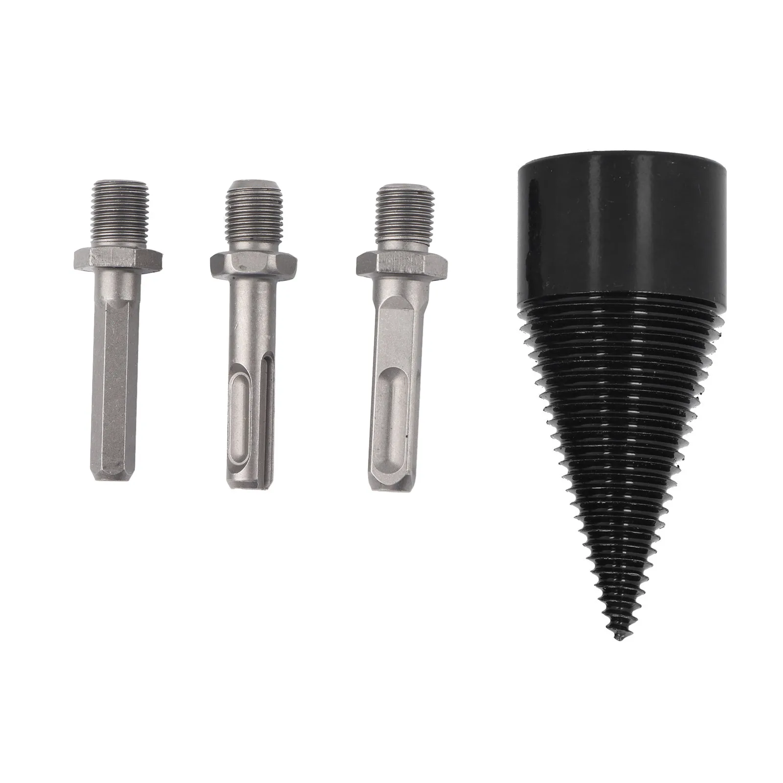 

4Pcs Wood Splitter Drill Bits High Hardness Impact Resistance Wearproof Nonslip Firewood Drill Bit