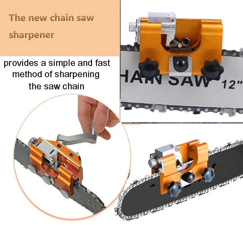 Woodworking Chainsaw Sharpener Jig Manual Chainsaw Chain Sharpening for Most Chain Saw Electric Saw