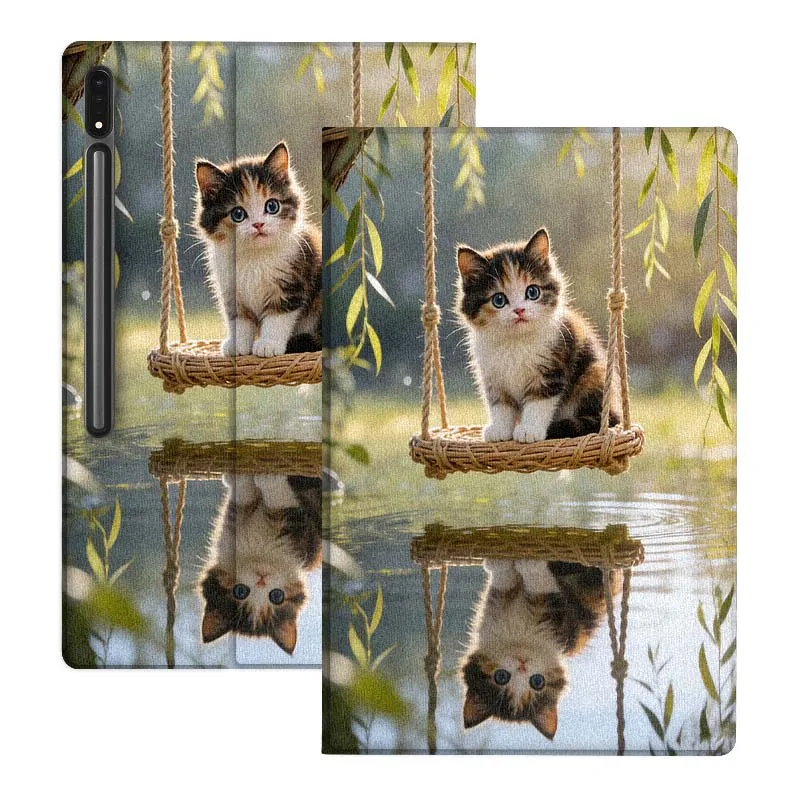 

Art Cat Panda Monkey Gift For Samsung Galaxy Tab S10 S9 S8 S7 FE Lite Soft Flexible Support Tablet Case